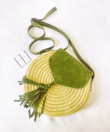 Sac à main rond en paille