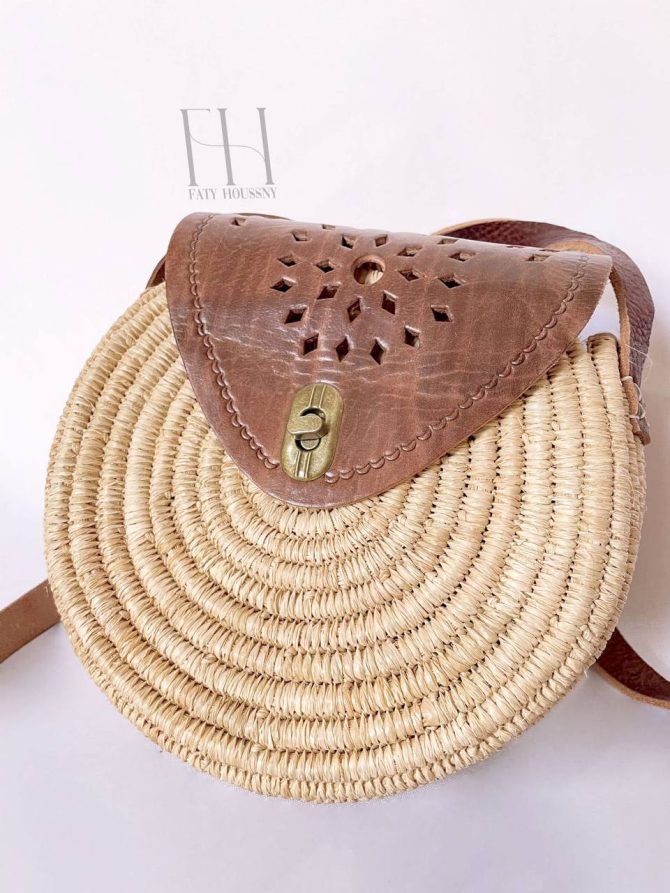 Sac en paille bohème Bali #3