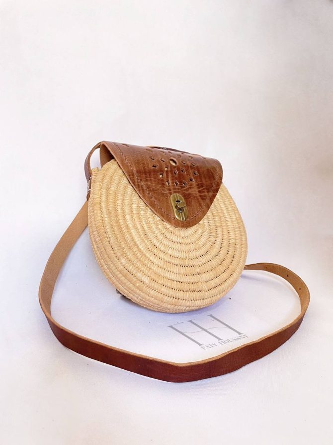 Sac en paille bohème Bali #3