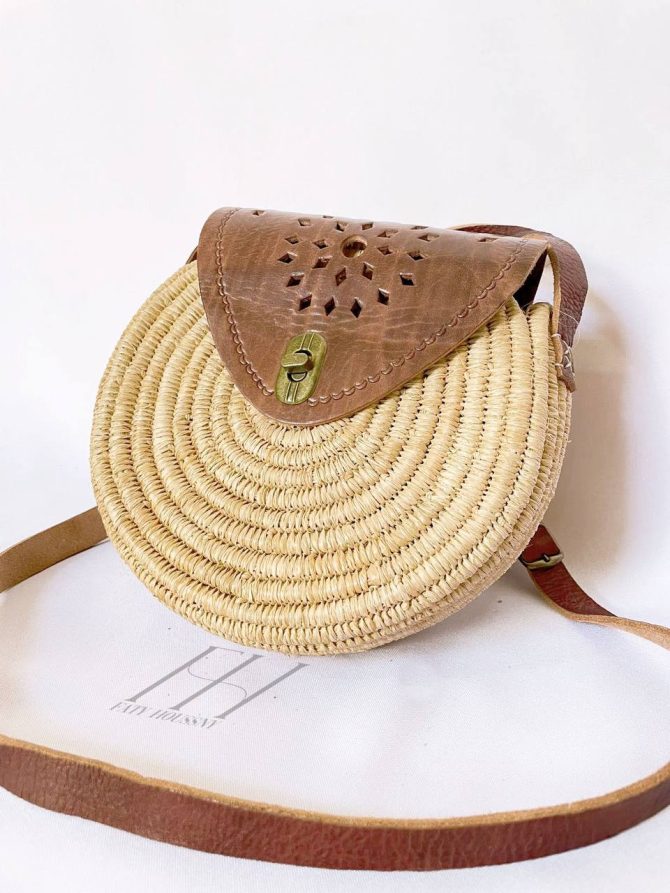 Sac en paille bohème Bali #3