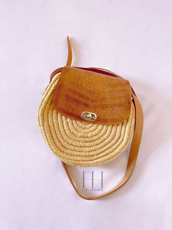 Sac en paille bohème Bali #3