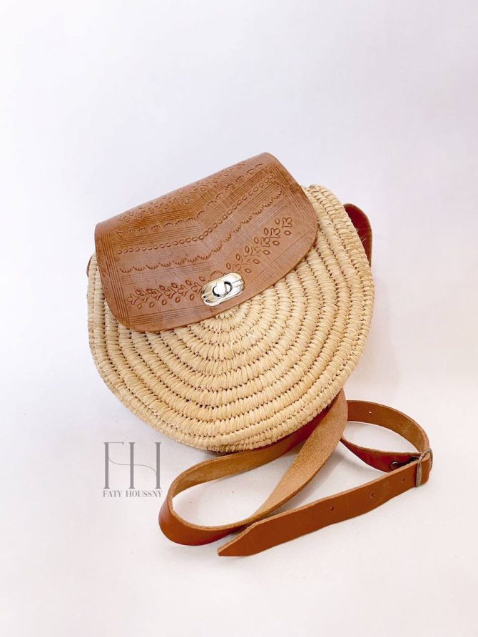 Sac en paille bohème Bali #3