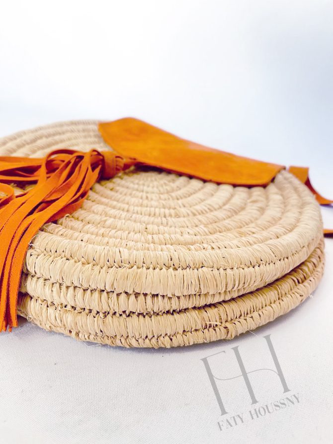 Sac de paille en papier tissé