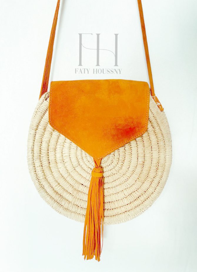 Sac de paille en papier tissé